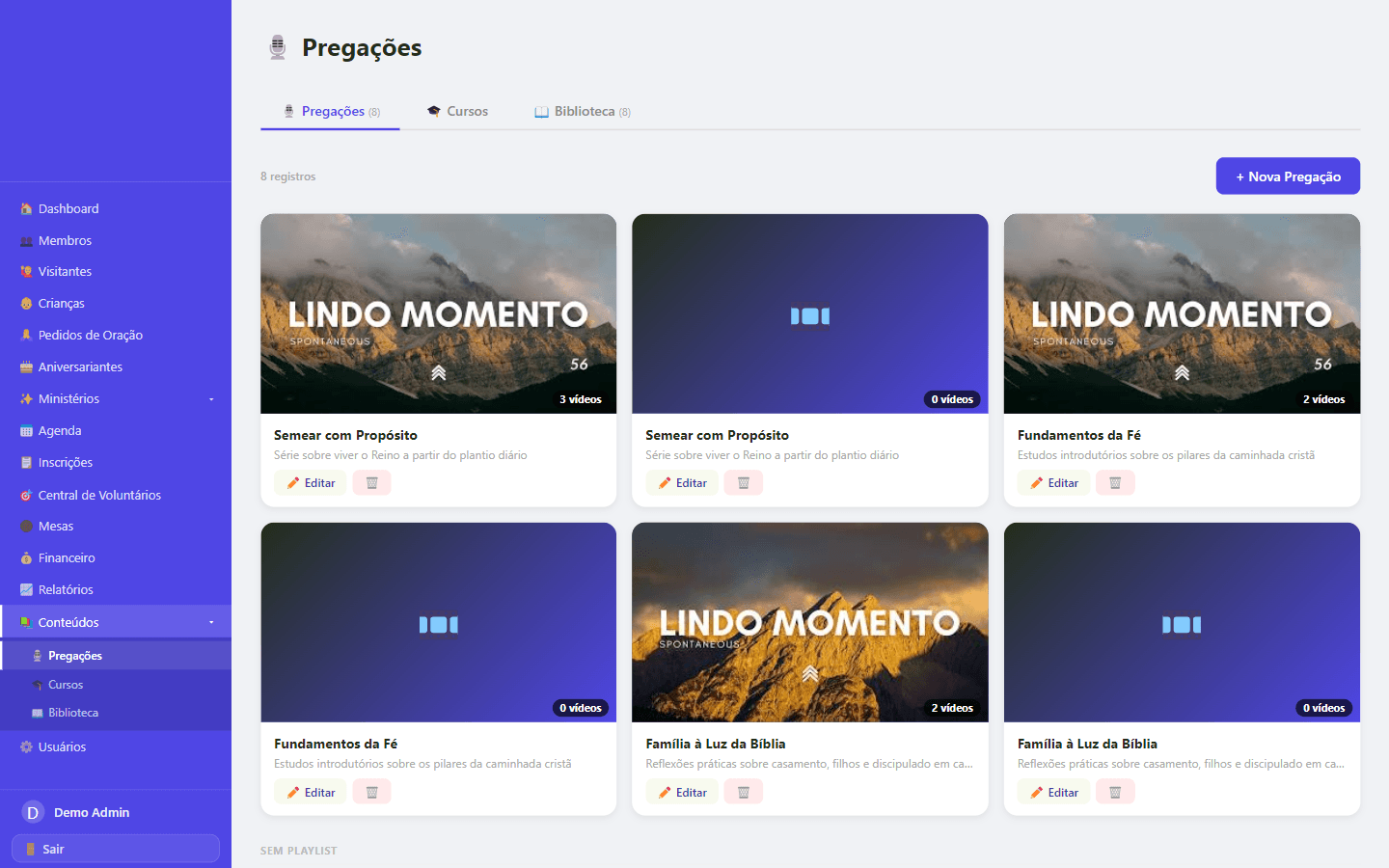 Plataforma de cursos LMS integrada